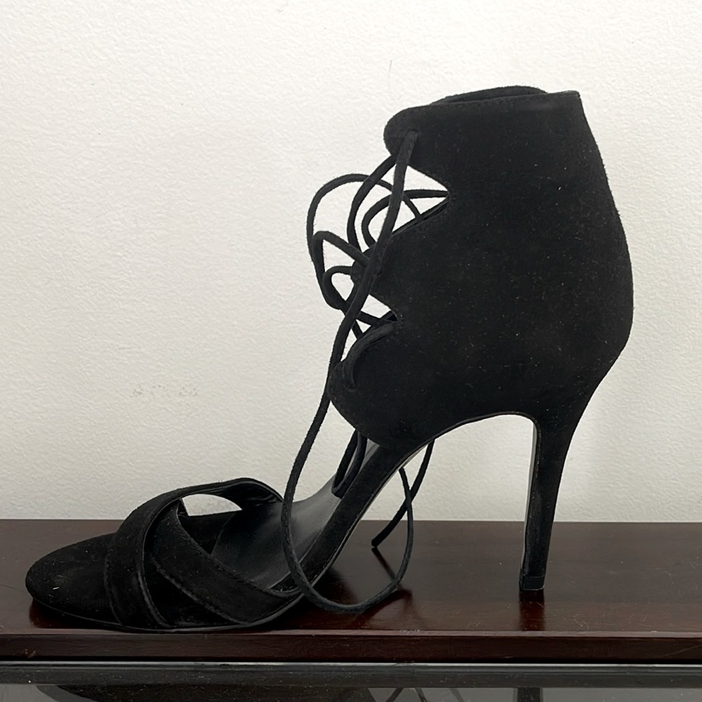 Women’s Suede Strappy Open Toe Styletto High Heels